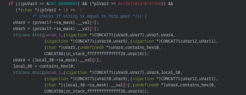 checking if the c2 command includes http.post