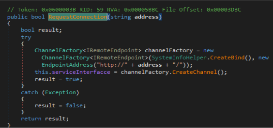 Requesting Remote Connection