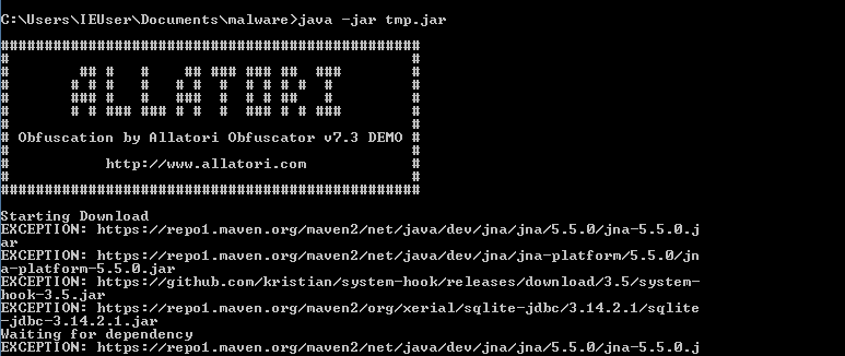 malware during execution